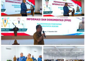 Sekretaris Daerah Kabupaten Asahan Buka Pertemuan Pejabat Pengelola Informasi dan Dokumentasi 