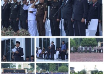 Bupati Asahan Pimpin Apel Bela Negara