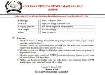 GPPM Bakal Lakukan Unras, Minta Kejati Sumut Periksa Pengadaan di Dinas KPP Binjai