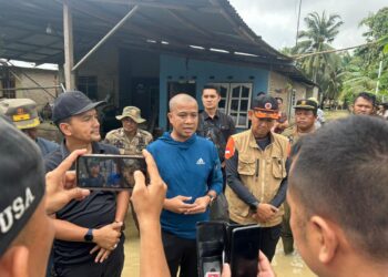 Pj. Walikota Bersama Walikota Terpilih Tinjau Lokasi Banjir 
