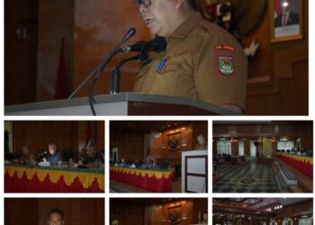 Rapat Paripurna DPRD Kabupaten Asahan Dalam Acara Pengumuman Usulan Penetapan Pemberhentian Bupati dan Wakil Bupati Asahan