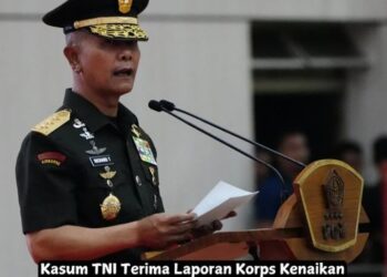 Kasum TNI Terima Laporan Korps Kenaikan Pangkat 97 Perwira Tinggi TNI dan Pimpin Sertijab Jajaran Balakpus Mabes TNI