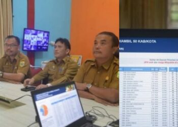 Pejabat ASN Pemkab Pakpak Rapat Melalui Virtual Zoom Bersama Menteri Dalam Negeri RI