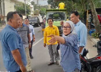Modesta Marpaung Fasilitasi Pemangkasan Pohon di Gaharu