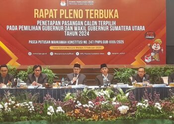 KPU Sumut Tetapkan Bobby Nasution – H.Surya Sebagai Gubernur dan Wakil Gubernur Terpilih Periode 2025-2030