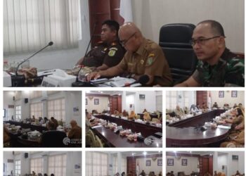 Asisten Bidang perekonomian dan pembangunan melaksanakan zoom meeting tentang Koordinasi Pengendalian Inflasi Tahun 2025