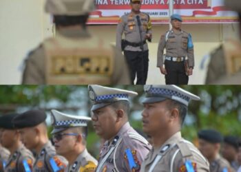 Polres Pakpak Bharat Gelar Apel Pasukan Operasi Keselamatan 2025