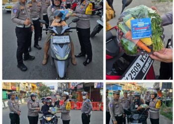 Unik, Satlantas Polres Asahan Berikan Reward Bagi Pengendara Yang Tertib Berlalu Lintas