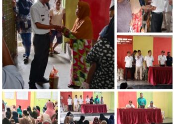 Kelurahan Tebing Kisaran Berikan Bantuan Beras 5 Kg Kepada 380 Warga Penerima Bantuan