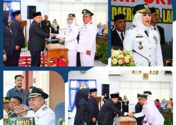 Serah Terima Jabatan Bupati Labuhanbatu Periode 2025 – 2030 Dan Pidato Pertama dr Hj Maya Hasmita