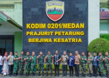Perkuat Sinergitas, Rico Waas Kunjungi Dandim 0201/Medan