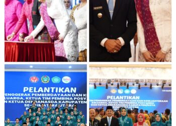 Ny H Sumira Dewanti Iman Irdian Saragih Resmi Dilantik Sebagai Ktua TP.PKK, Ketua Tim Pembina Posyandu Dan Ketua Dekranasda Kota Tebing Tinggi