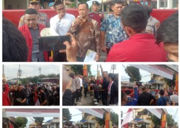GMNI Asahan Aksi Solidaritas Untuk Pandu Barata Siregar di Polres Asahan