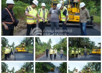 Wakil Bupati Asahan Tinjau Pelaksanaan Peningkatan Infrastruktur Jalan 