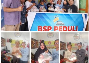 Barisan Rakyat Abang Becak Asahan  Berikan Bantuan Sembako