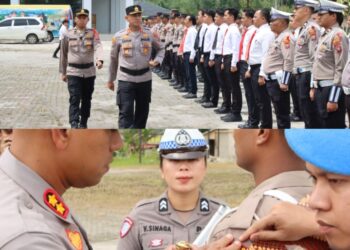 Dalam Rangka Operasi Ketupat Toba 2025 Polres Pakpak Bharat Gelar Apel Pasukan