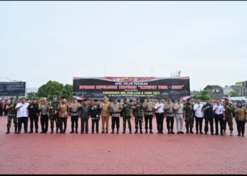 Apel Gelar Pasukan Operasi Ketupat Toba 2025, Pj Sekdaprov Sumut Optimis Keamanan dan Kenyamanan Pemudik Terjamin