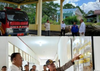 Wakil Bupati Pakpak Bharat H Mutsyuhito Solin, Dr, M.Pd Memeriksa Kesiapan Personil dan Armada Pemadam Kebakaran  Pemkab Pakpak Bharat