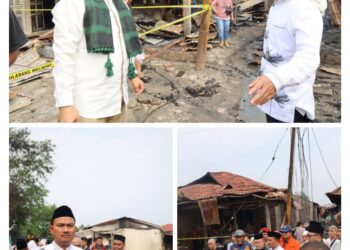 Kunjungi Pasar TPO, Wali Kota dan Wakil Wali Kota Tanjungbalai Sampaikan Turut Prihatin Atas Musibah Kebakaran Hanguskan Ratusan Kios Pedagang 
