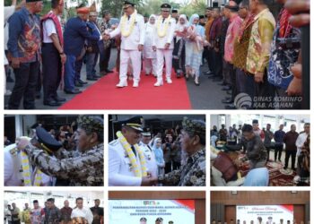 Penyambutan Bupati dan Wakil Bupati Asahan Periode 2025-2030