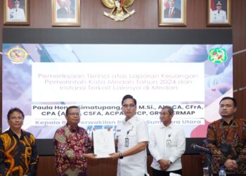 Terima Entry Meeting dari BPK, Rico Waas : Jika Mau Kota Ini Sehat dan Maju Harus Dimulai Dari Sistem Keuangan yang Baik