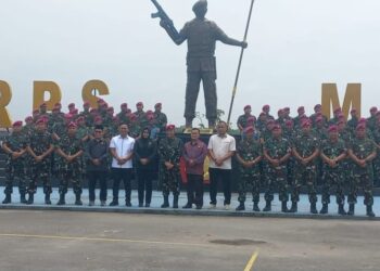 Sejumlah Anggota DPRD Medan Hadiri Kenaikan Pangkat Prajurit Yonmarhanlan l Belawan