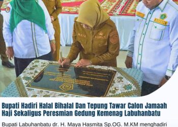 B dr Hj Maya Hasmita Resmikan Kantor Kementerian Agama Kabupaten Labuhanbatu Yang Baru