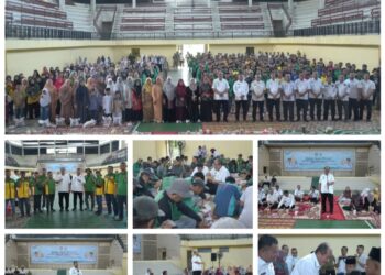 Bupati Asahan dan Wakil Bupati Asahan Halal Bihalal Kepada Ratusan Petugas Kebersihan