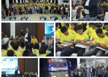 Bupati Asahan Lepas 200 Pelajar Asahan Meriahkan Festival Fun Run Sumut 2025