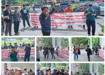 Koalisi Tim Hanif (KTH) Unjuk Rasa Di Tiga Lokasi Terkait Usaha Milik SH