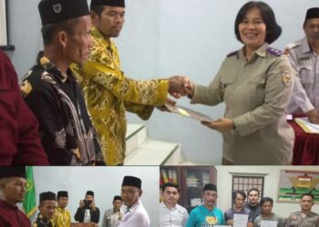 Badan Pertanahan Nasional (BPN) Kabupaten Pakpak Bharat Serahkan Sertifikat Tanah wakaf