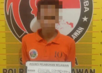 Sat Narkoba Polres Pelabuhan Belawan Amankan Pengedar Narkoba Di Kelurahan Mabar