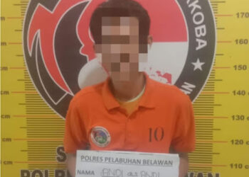 Pengedar Narkoba Kota Bangun Ditangkap Sat Narkoba Polres Pelabuhan Belawan, Ini Identitasnya