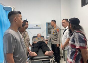 Amankan Tawuran, Kapolsek Belawan Mengalami Luka Akibat Lemparan Batu