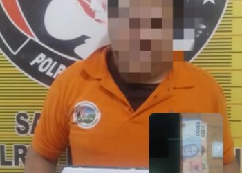 Polres Belawan Amankan Pengedar Shabu di Pematang Johar, Ini Tampangnya