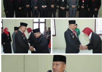 Wakil Bupati Lantik 2 Pejabat di Disdukcapil Kabupaten Asahan