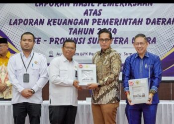 Ketua DPRD Kota Medan Terima LHP atas LKPD Tahun 2024 Dari BPK Perwakilan Sumut