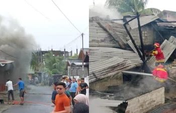 Dua Rumah Warga di Gampong Blower Hangus Terbakar