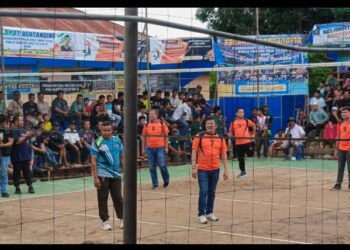 24 Tim Bersaing Dalam Bola Voli Dandim 0212/TS Cup II