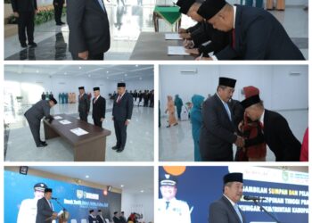 Bupati Asahan Lantik 3 Jabatan Pimpinan Tinggi Pratama 