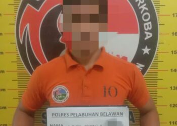 Giat Berantas Narkoba, Satresnarkoba Polres Belawan Amankan Pengedar Sabu di Martubung 