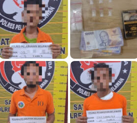 Sarang Narkoba di Medan Labuhan Digrebek Satnarkoba Polres Belawan, Empat Orang Diamankan
