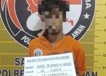 Pengedar Shabu di Andansari Marelan Berhasil diamankan Satnarkoba Polres Belawan 