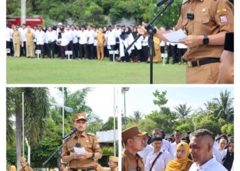 Wali Kota Tanjungbalai Pimpin Apel Gabungan dan Validasi Eksisting Tenaga Non ASN Database