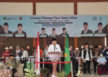 Sambut Kepulangan Jemaah Haji asal Paluta, Effendy Pohan Doakan Jadi Haji Mabrur dan Cahaya Penerang