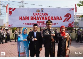 Hadiri Hari Bhayangkara Ke-79, Wali Kota Tanjungbalai Doakan Polri Makin Profesional dan Dicintai Masyarakat