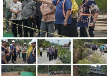 Bupati Asahan Tinjau Jalan Longsor dan Progres Perbaikan Infrastruktur di Kecamatan BP Mandoge