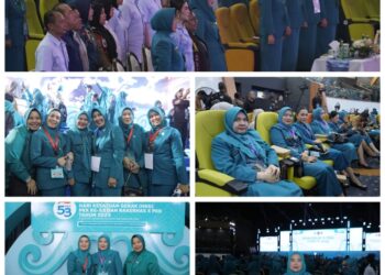 Ketua TPP PKK Kabupaten Asahan Hadir dalam acara Puncak Peringatan Hari Kesatuan Gerak (HKG) ke-53 Pemberdayaan Kesejahteraan Keluarga 