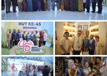Ketua dan Wakil Ketua Dekranasda Kabupaten Asahan Ikuti Semarak HUT Ke-45 Dekranas