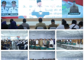 Bupati Asahan Ikuti Peluncuran Kelembagaan 80.000 Koperasi Merah Putih